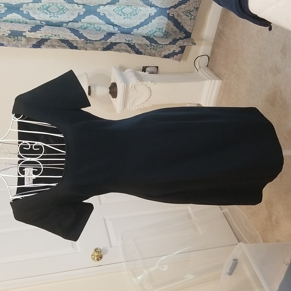 Paula Hian black wool dress. Size 4.